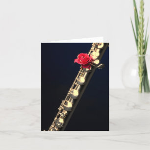 Flute or Flautist Greeting card or Note Card