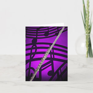Flute or Flautist Greeting card or Note Card
