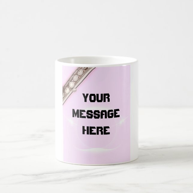 Flute or Flautist Musician Coffee Mug (Center)