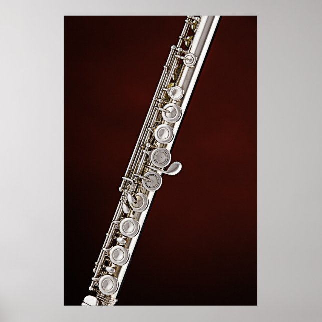 Flute or Flautist Musician Poster (Front)