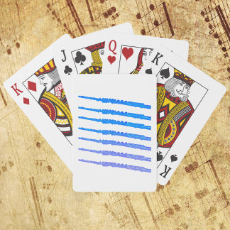 Flute Pattern Ombre Playing Cards