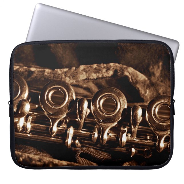 Flute Photo Laptop Sleeve (Front)