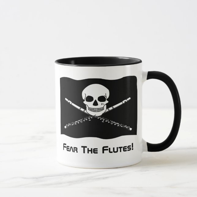 Flute Pirate Gift Mug (Right)