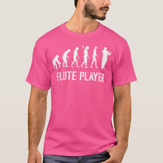 Flute Player Evolution Flute Music Music Instrumen T-Shirt