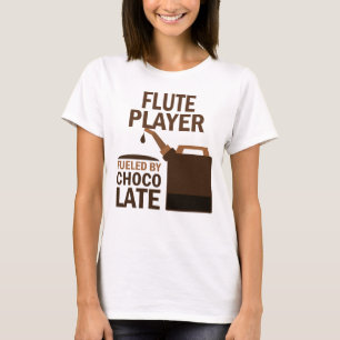 Flute Player (Funny) Chocolate T-Shirt