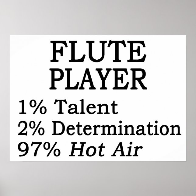 Flute Player Hot Air Poster (Front)