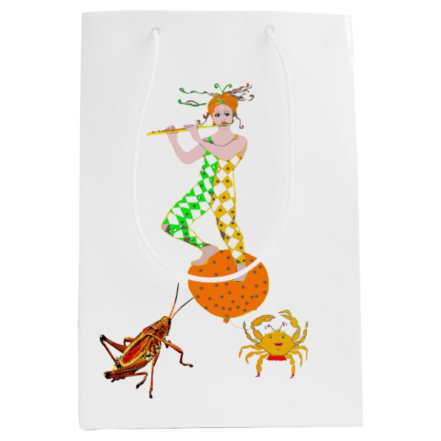 Flute player  medium gift bag (Front)