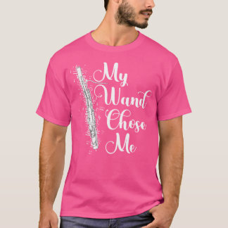 Flute Player Music Instrument My Wand Choose Me Fl T-Shirt