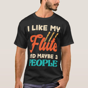 Flute Player Musical Instrument Marching Band T-Shirt