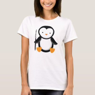 Flute Player Penguin Music Gift T-Shirt