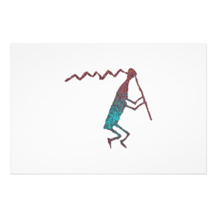 Flute Player Petroglyph Photo Print