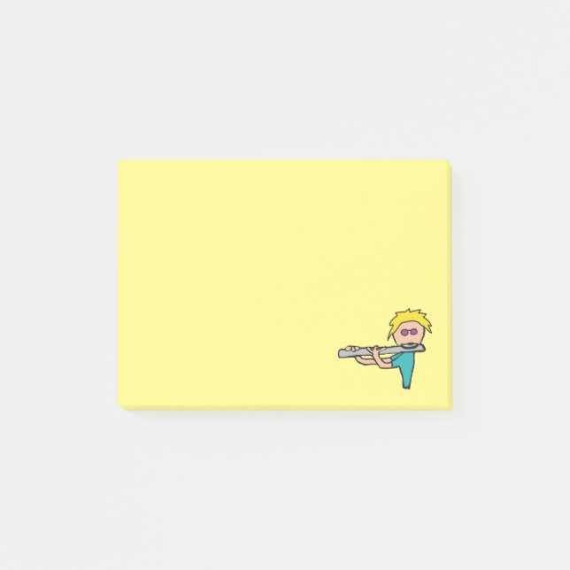 Flute Player Post-it Notes (Front)