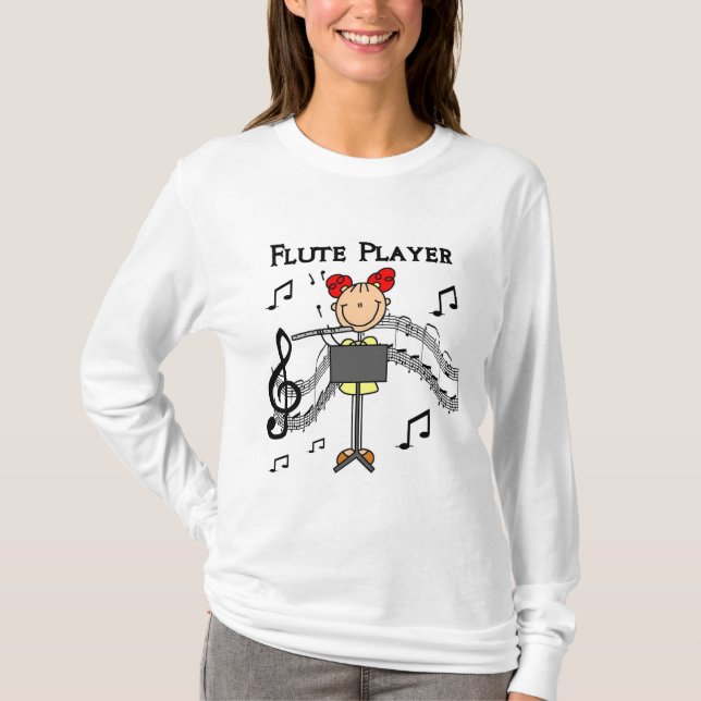 Flute Player T-shirts and Gifts (Front)