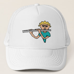 Flute Player Trucker Hat