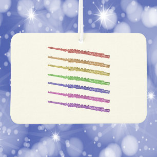 Flute Rainbow Colorful Car Air Freshener
