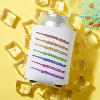 Flute Rainbow Colourful Can Cooler