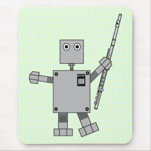 Flute Robot Mouse Mat