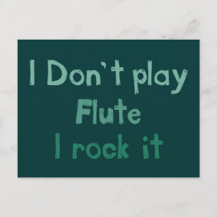 Flute Rock It Postcard
