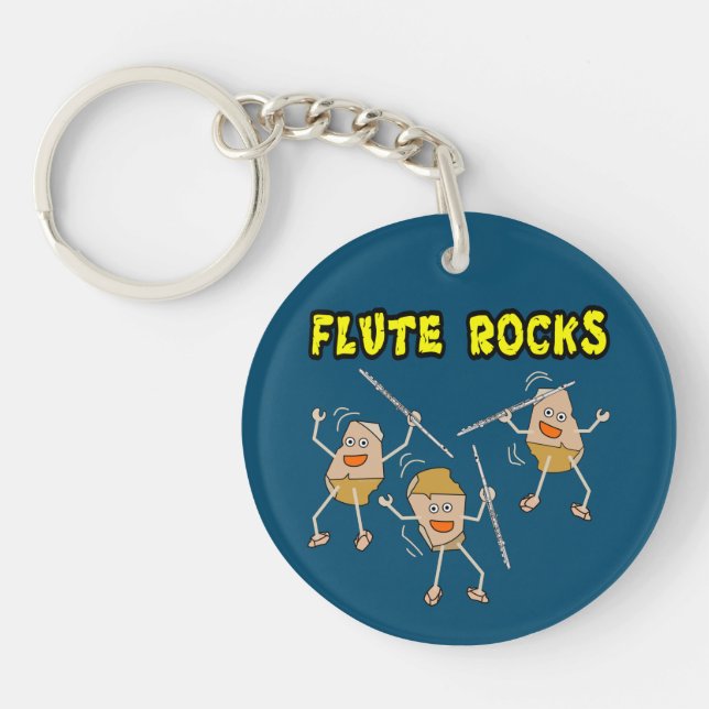 Flute Rocks Key Ring (Front)