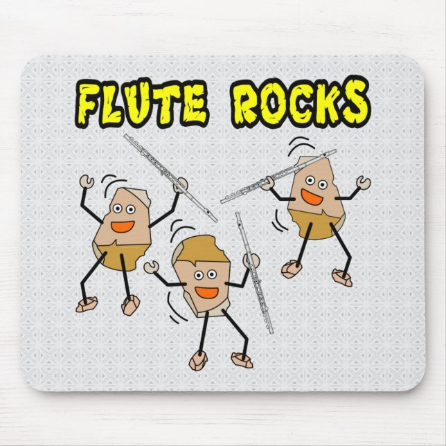 Flute Rocks Mouse Mat (Front)