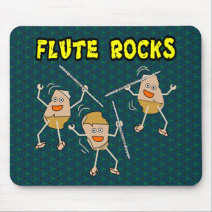 Flute Rocks Mouse Mat