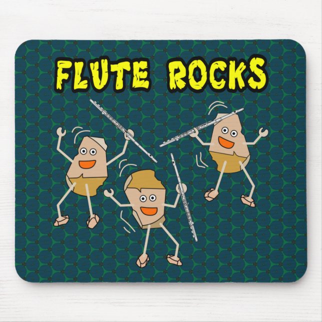 Flute Rocks Mouse Mat (Front)