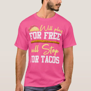 Flute Shirt Funny Taco Quote Musician Instrument F