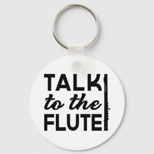 Flute - Talk To The Flute Music Key Ring