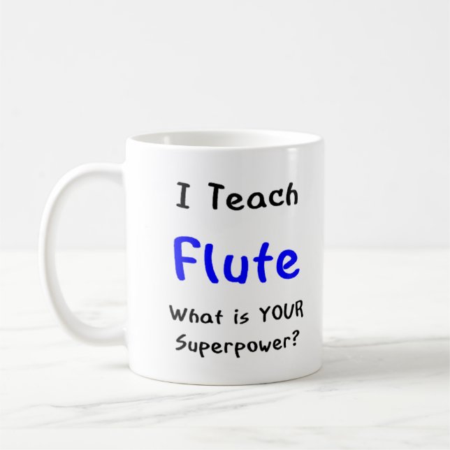 flute teach coffee mug (Left)
