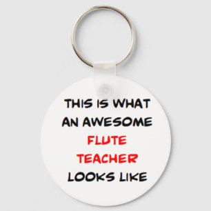 flute teacher, awesome key ring