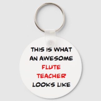 flute teacher, awesome key ring
