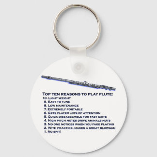 Flute Top 10 Key Ring