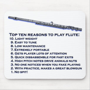 Flute Top 10 Mouse Mat