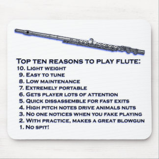 Flute Top 10 Mouse Mat