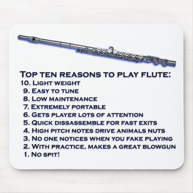 Flute Top 10 Mouse Mat (Front)