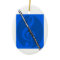 Flute with Blue Treble Clef Background