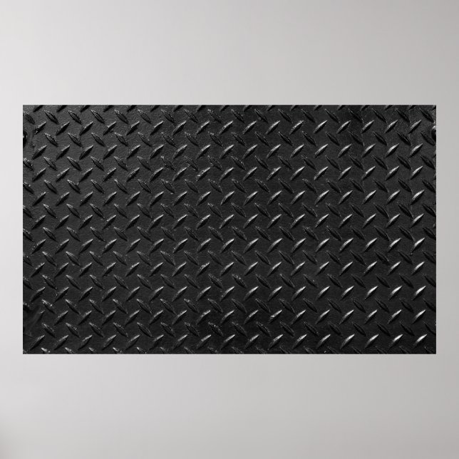 fluted metallic texture in black colour poster (Front)