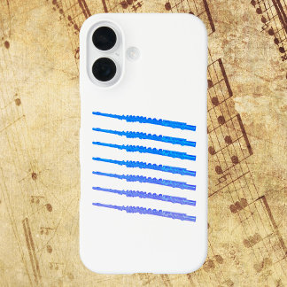 Flutes Blue Ombre iPhone 16 Case
