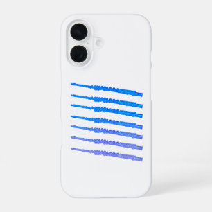 Flutes Blue Ombre iPhone 16 Case