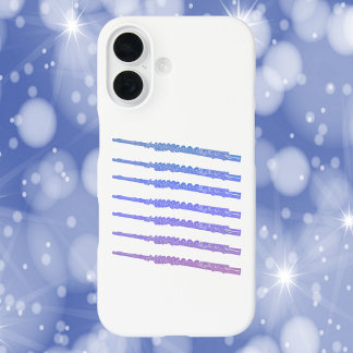 Flutes Blue Pink Purple iPhone 16 Case