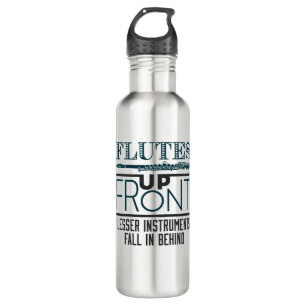 Flutes Up Front Flute Marching Band 710 Ml Water Bottle