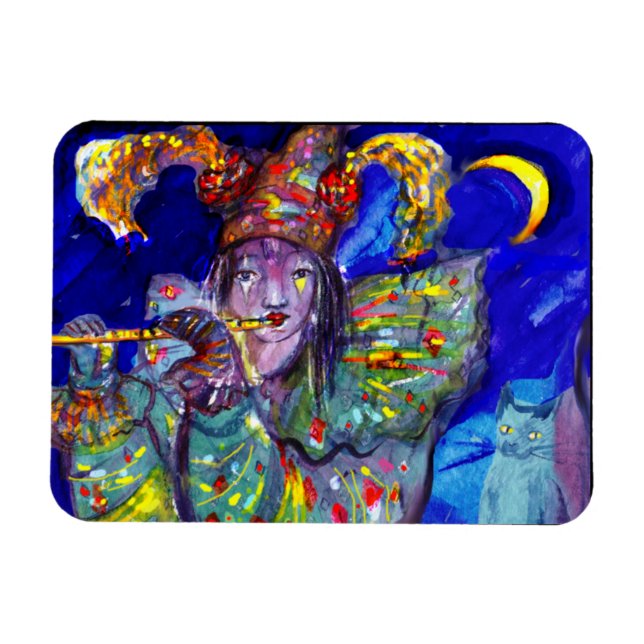 FLUTIST IN BLUE MAGNET (Horizontal)