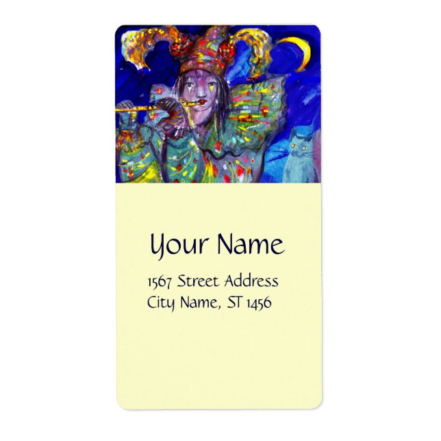 FLUTIST IN BLUE / Venetian Carnival Night (Front)