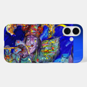 FLUTIST IN BLUE / Venetian Carnival Night iPhone 16 Plus Case