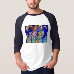 FLUTIST IN BLUE / Venetian Carnival Night T-Shirt