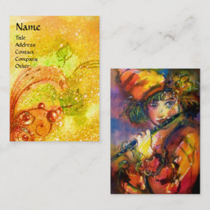 FLUTIST PORTRAIT / Venetian Masquerade Business Card