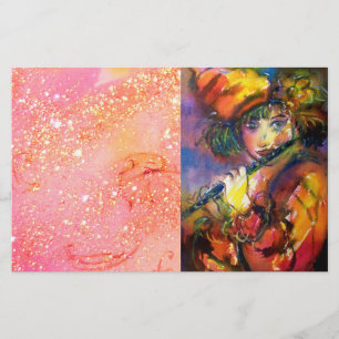 FLUTIST PORTRAIT / Venetian Masquerade / Stationery