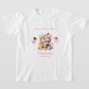 Flutter and Twirl Fairy Birthday Party Shirt