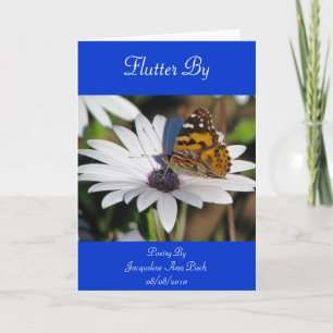 Flutter By Poetry Greeting Card