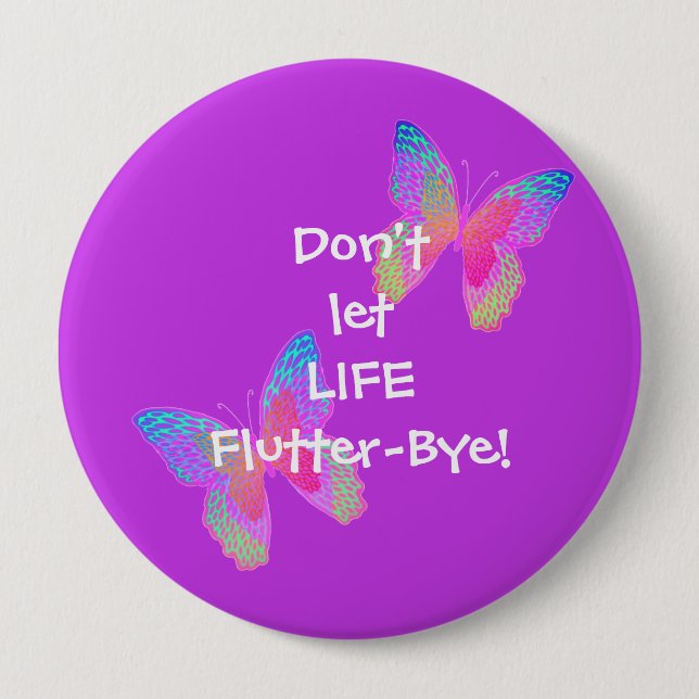 Flutter-Byes (violet) large button (Front)